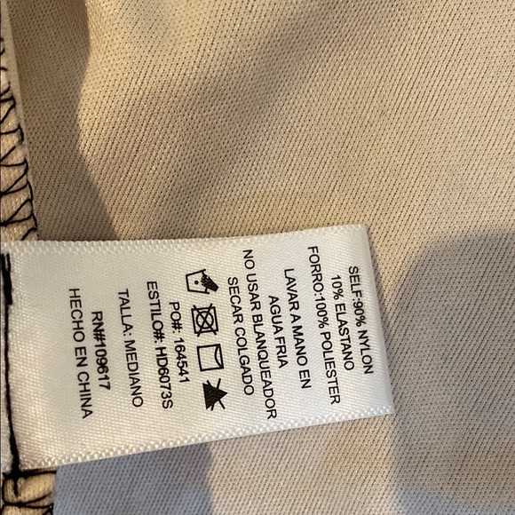 Black and Tan V-Neck Bodycon Midi Dress - Picture 7 of 9